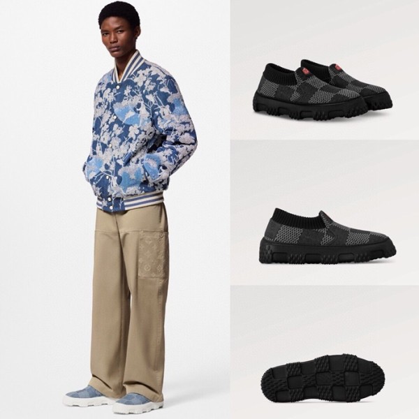 ❤루이비통 남성 다미에 블랙 로퍼 - Louis vuitton Mens Black Loafer - lvs1058x