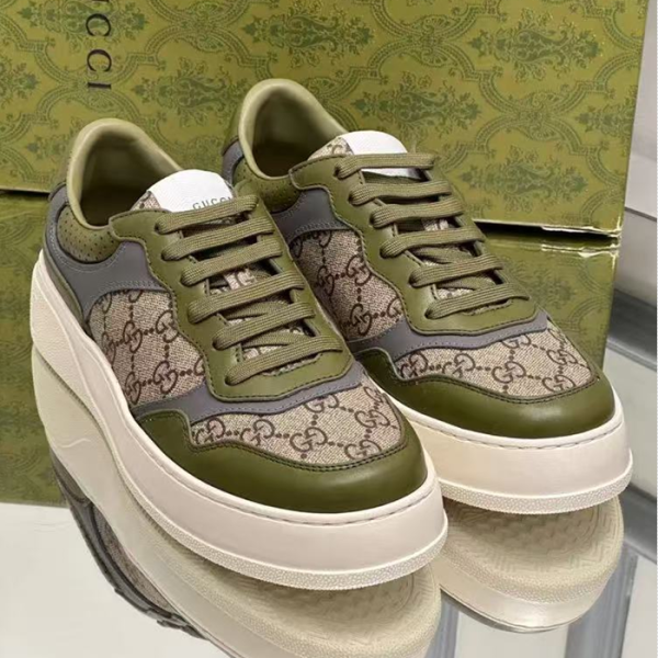 ❤구찌 남성 그린 스니커즈 - Gucci Mens Brown Sneakers - gus1088x