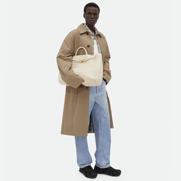❤보테가베네타 남/녀 화이트 안디아모 백 - Bottega Veneta Unisex Andiamo - bvb2283x