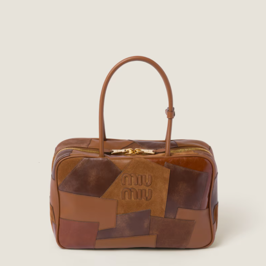 ★미우미우 여성 가죽 패치워크 보 백 - Miumiu Womens Leather Beau Bag