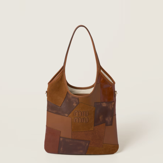 ★미우미우 여성 아이비 가죽 패치워크 백 레귤러 - Miumiu Womens Ivy Leather Patchwork Bag