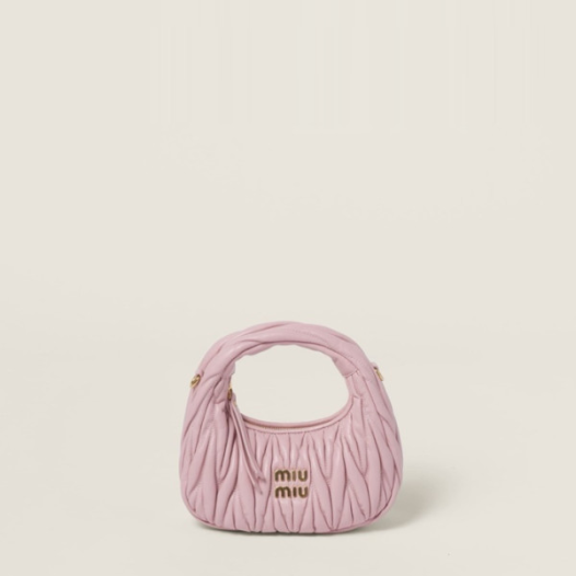 ❤미우미우 여성 마테라쎄 미니 호보 백 - Miumiu Womens Matelasse Mini Hobo - miu2296x