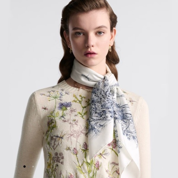 ❤디올 여성 잠자리 스카프 - Dior Womens White Scarf - acc2168x