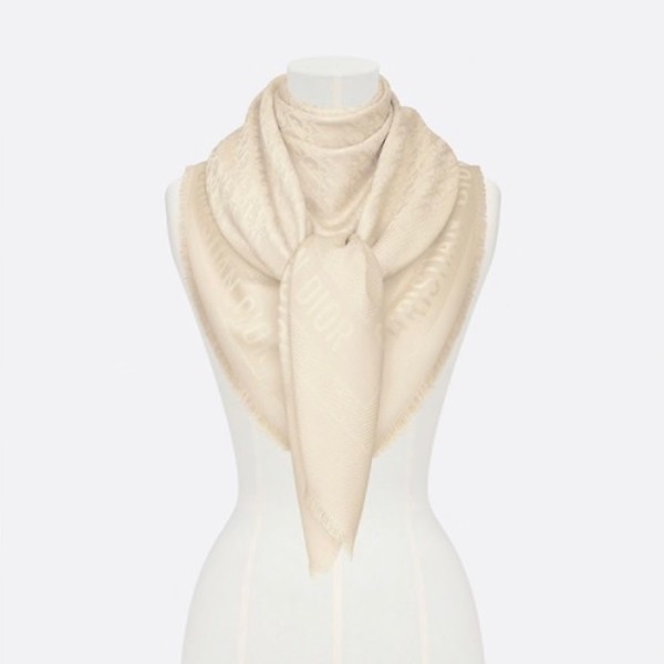 ❤디올 여성 크림 스카프 - Dior Womens Cream Scarf - acc2169x
