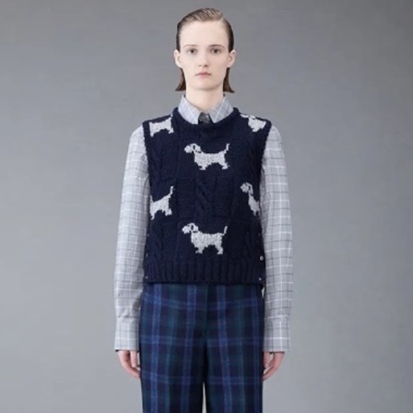 ❤톰브라운 여성 라운드 베스트 - Thom Browne Womens Best - thc1336x