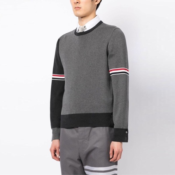 ❤톰브라운 남성 그레이 니트 - Thom Browne Mens Gray Knits - thc1366x