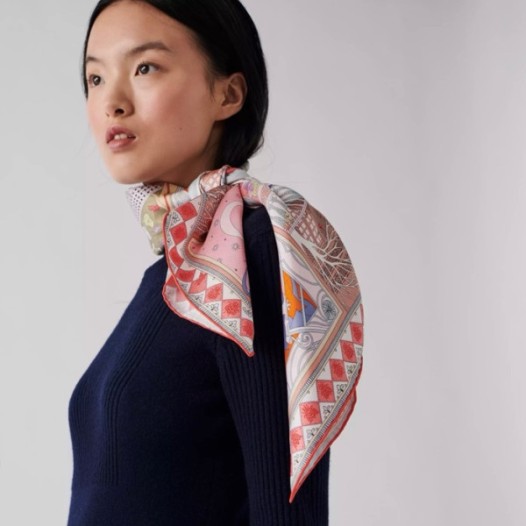 ❤에르메스 여성 레드 스카프 - Hermes Womens Red Scarf - acc2206x
