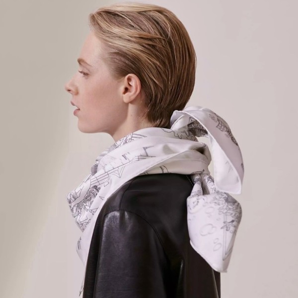 ❤에르메스 여성 화이트 스카프 - Hermes Womens White Scarf - acc2239x