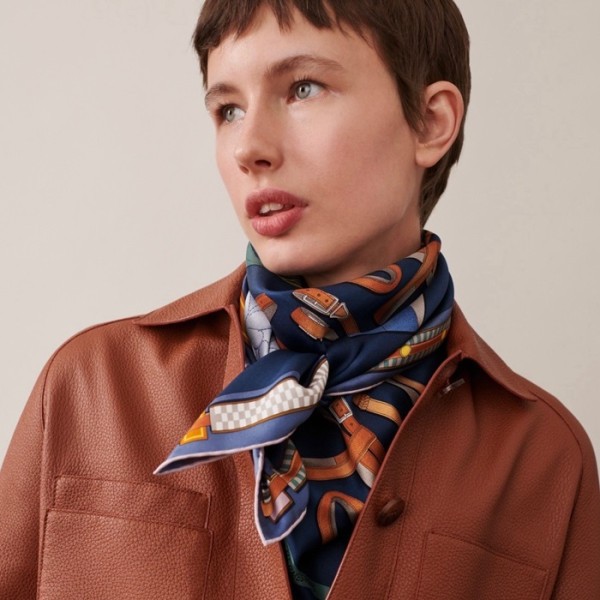 ❤에르메스 여성 블루 스카프 - Hermes Womens Blue Scarf - acc2247x