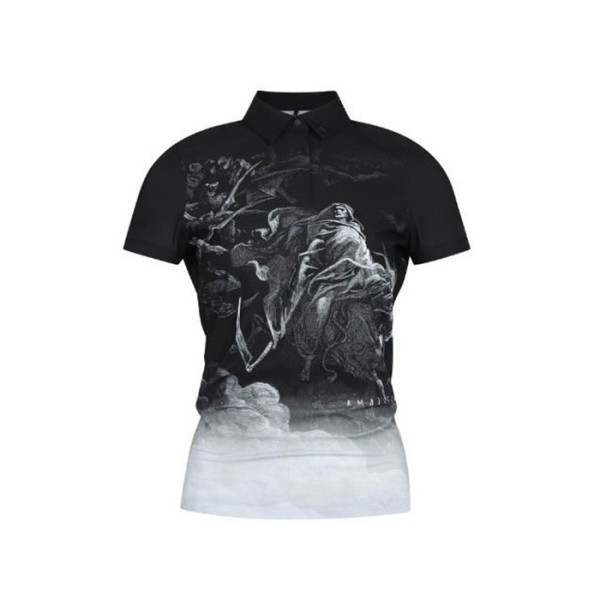 ❤[AMAZINGCRE] 어메이징크리 여성 단테 인페르노 카라 티셔츠 - gol1183x