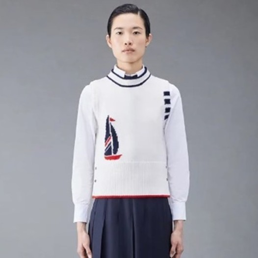 ❤톰브라운 여성 라운드 베스트 - Thom Browne Womens Best - thc1439x