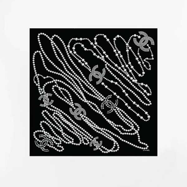 ❤샤넬 여성 블랙 스카프 - Chanel Womens Black Scarf - acc2256x