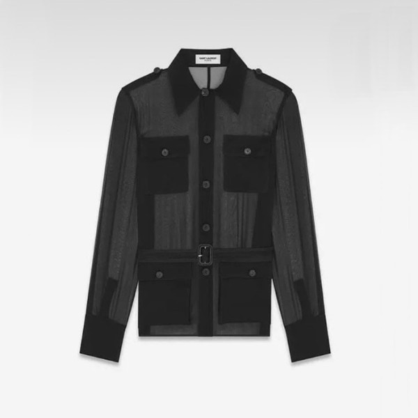 ❤입생로랑 여성 폴로 셔츠 - Saint Laurent Womens Black Shirts - ysc1477x