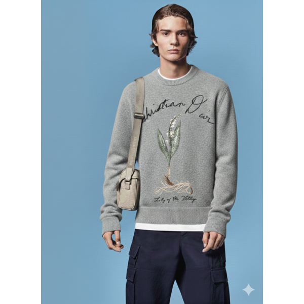 ❤디올 남성 라운드 니트 - Dior Mens Round Knitwear - dic1489x