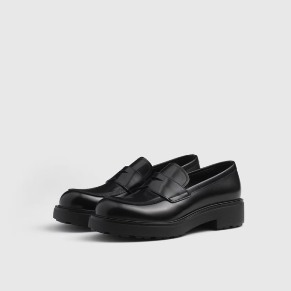 ❤프라다 남성 블랙 로퍼 - Prada Mens Black Loafer - prs1358x