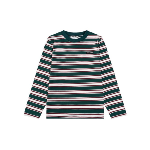 ❤미우미우 여성 라운드 긴팔티 - Miumiu Womens Round Tshirt - miu1594x