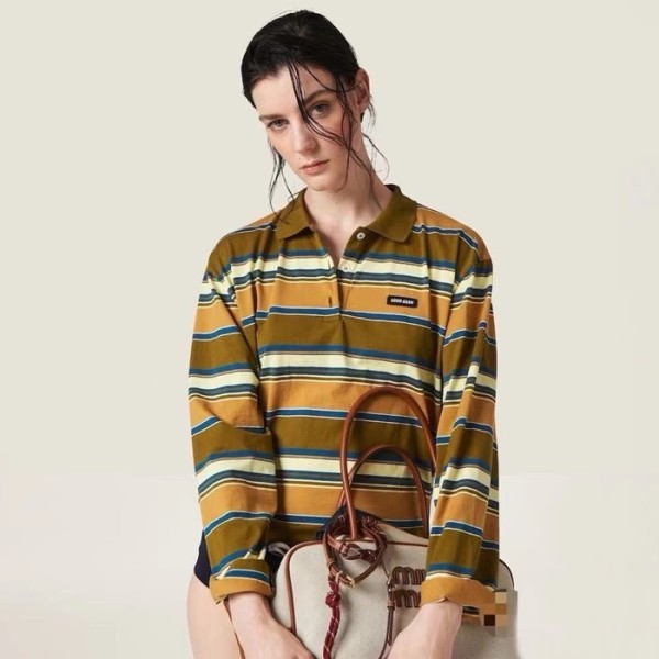 ❤미우미우 여성 폴로 긴팔티 - Miumiu Womens Polo Tshirt - miu1598x