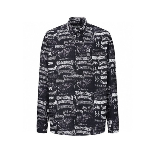 ❤발렌시아가 남성 블랙 셔츠 - Balenciaga Mens Dress Shirts - bac1817x