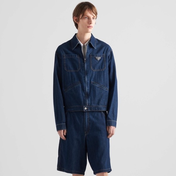 ❤매장판 프라다 남성 데님 셔츠 - Prada Mens Denim Shirts - prc1821x