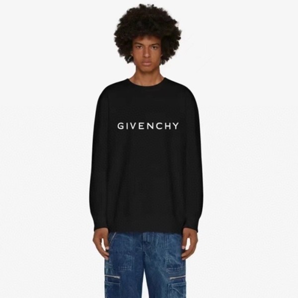 ❤지방시 남성 블랙 맨투맨 - Givenchy Mens Black Tshirts - gic1841x