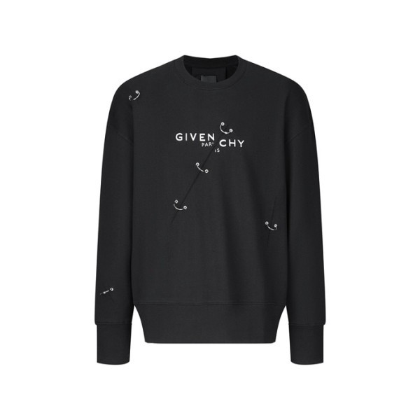 ❤지방시 남성 블랙 맨투맨 - Givenchy Mens Black Tshirts - gic1845x