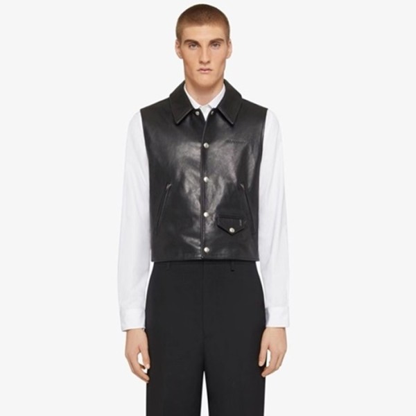 ❤지방시 남성 가죽 베스트 - Givenchy Mens Black Vest - gic1851x