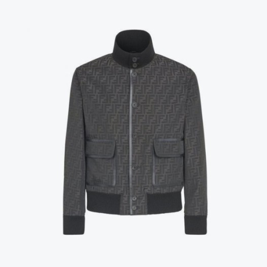 ❤펜디 남성 블루종 자켓 - Fendi Mens FF Black Jackets - fec1854x