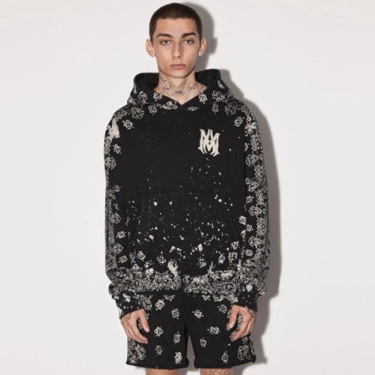 ❤아미리 남성 블랙 후드티 - Amiri Mens Black Hoodie - amc1895x