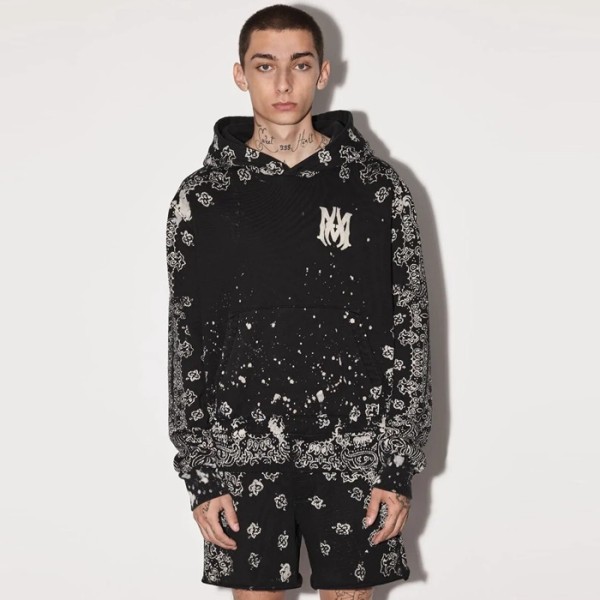 ❤아미리 남성 블랙 후드티 - Amiri Mens Black Hoodie - amc1895x