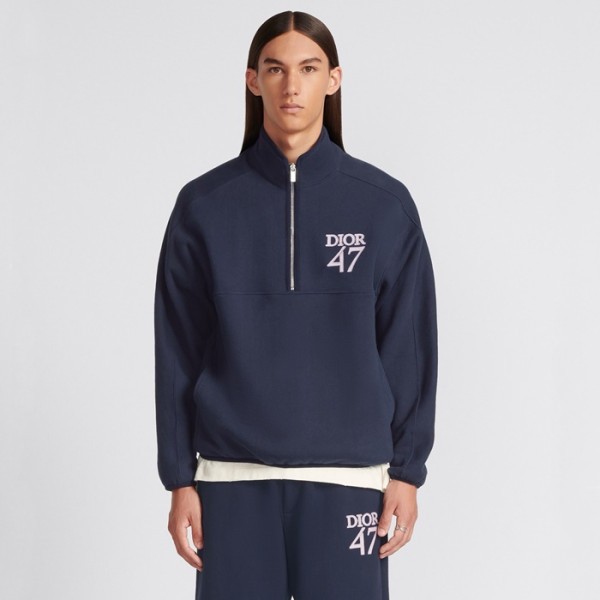 ❤디올 남성 집업 긴팔티 - Dior Mens Navy Tshirts - dic1925x