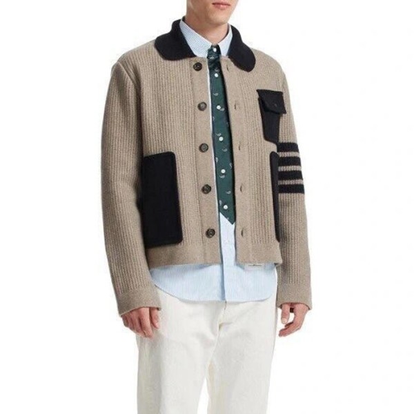 ❤톰브라운 남성 폴로 니트 - Thom Browne Mens Polo Knits - thc1943x