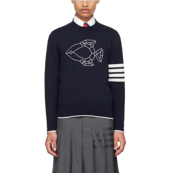 ❤톰브라운 남성 라운드 니트 - Thom Browne Mens Round Knits - thc1947x