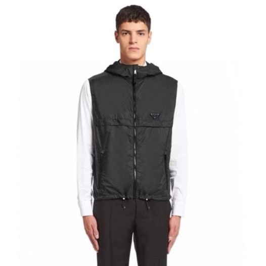 ❤프라다 남성 후드 베스트 - Prada Mens Hood Vest - prc1963x