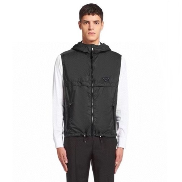 ❤프라다 남성 후드 베스트 - Prada Mens Hood Vest - prc1963x