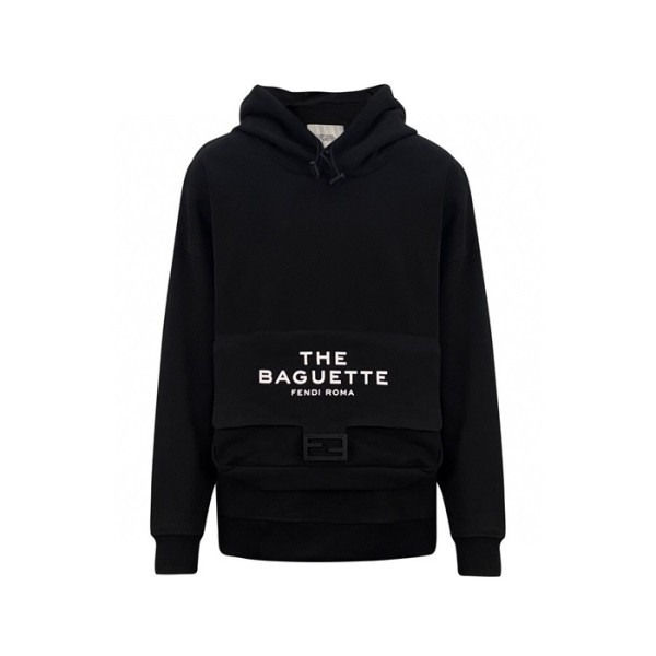 ❤펜디 남성 블랙 후드티 - Fendi Mens Black Hoodie - fec1975x