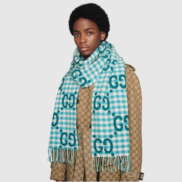 ❤구찌 여성 블루 머플러 - Gucci Womens Blue Muffler - acc2338x