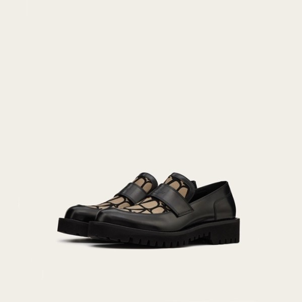 ❤발렌티노 남성 블랙 로퍼 - Valentino Mens Black Loafer - vas1384x