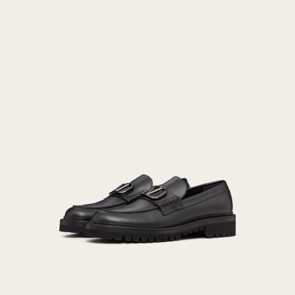 ❤발렌티노 남성 블랙 로퍼 - Valentino Mens Black Loafer - vas1385x