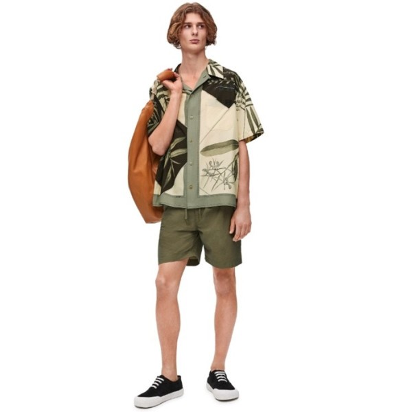 ❤로에베 남성 캐쥬얼 반바지 - Loewe Mens Khaki Half-pants - loc2038x