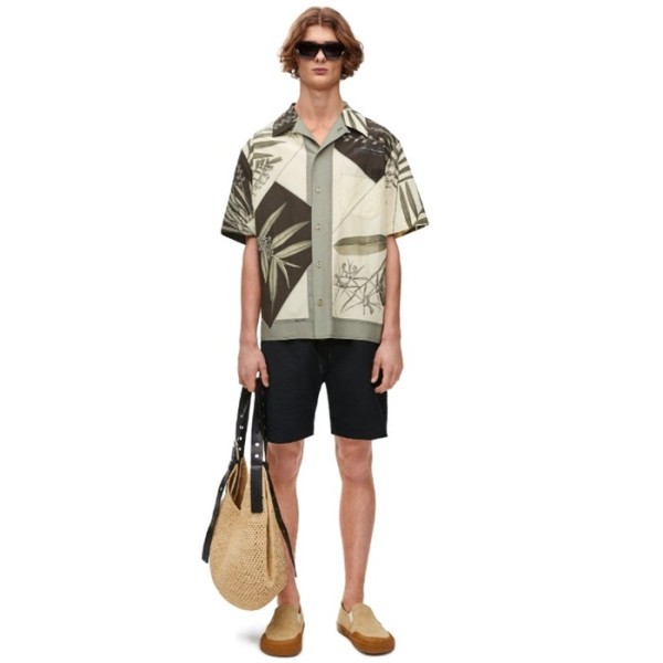 ❤로에베 남성 캐쥬얼 반바지 - Loewe Mens Black Half-pants - loc2039x