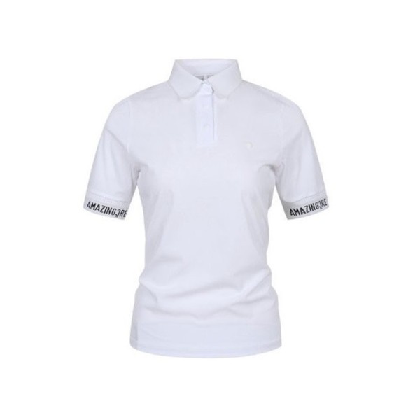 ❤[AMAZINGCRE] 어메이징크리 여성 에센셜 니트카라 쇼츠 티셔츠 - gol1238x