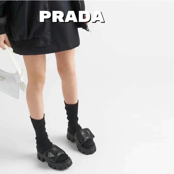 ❤프라다 여성 소프트 패딩 뮬 - Prada Womens Napa Mules - prs1389x