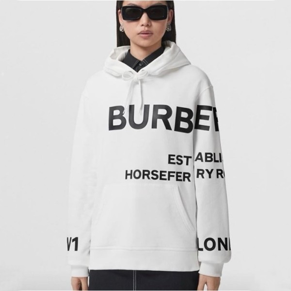 ❤버버리 여성 화이트 후드티 - Burberry Womens White Hoodie - buc2046x