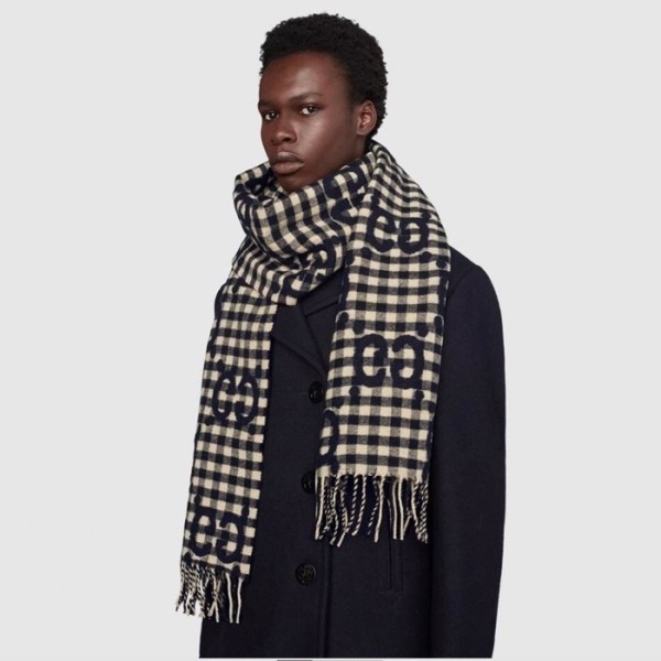 ❤구찌 여성 네이비 머플러 - Gucci Womens Navy Muffler - acc2350x