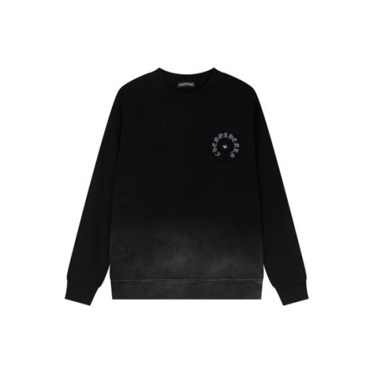 ❤크롬하츠 남성 블랙 맨투맨 - Chrome Hearts Mens Black Tshirts - chc2077x