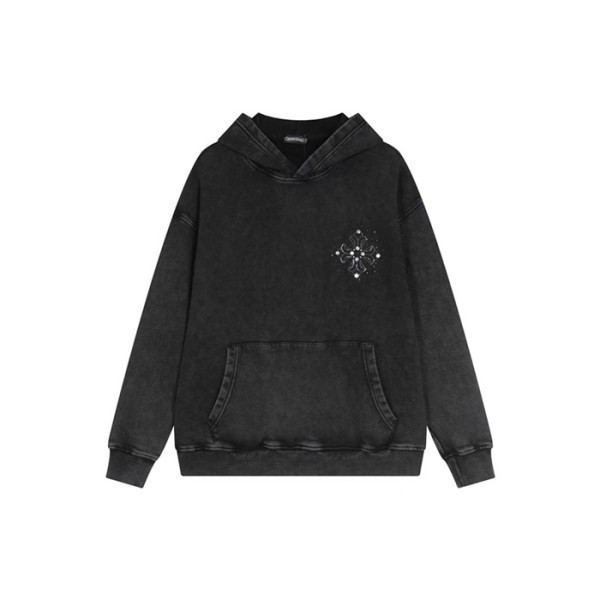 ❤크롬하츠 남성 블랙 후디 - Chrom hearts Mens Black Hoodie - chc2078x