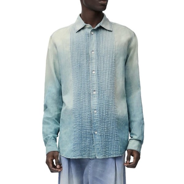 ❤로에베 남성 블루 셔츠 - Loewe Mens Blue Shirts - loc2127x
