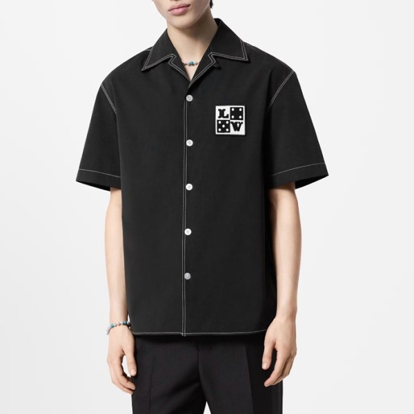 ❤루이비통 남성 반팔 셔츠 - Louis vuitton Mens Black Shirts - lvc2131x