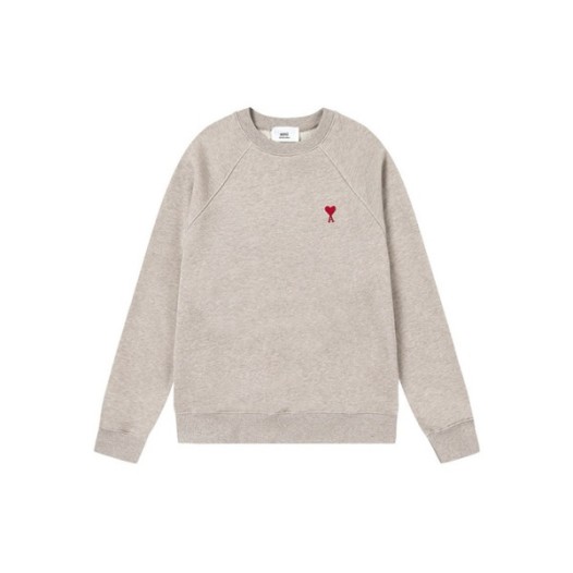 ❤아미 남성 베이지 맨투맨 - Ami Mens Beige Tshirts - amc2136x