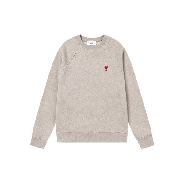 ❤아미 남성 베이지 맨투맨 - Ami Mens Beige Tshirts - amc2136x